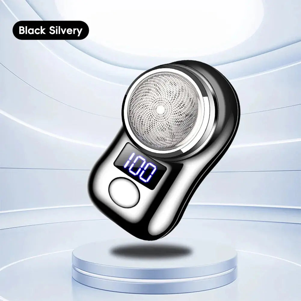 Men Shaving Tool Usb Rechargeable Portable Electric Shaver with Led Battery Display for Men Waterproof Mini Travel Rotary Razor upscaleclicks