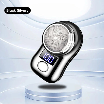 Men Shaving Tool Usb Rechargeable Portable Electric Shaver with Led Battery Display for Men Waterproof Mini Travel Rotary Razor upscaleclicks