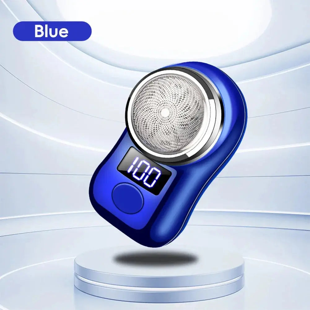 Men Shaving Tool Usb Rechargeable Portable Electric Shaver with Led Battery Display for Men Waterproof Mini Travel Rotary Razor upscaleclicks