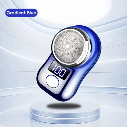 Men Shaving Tool Usb Rechargeable Portable Electric Shaver with Led Battery Display for Men Waterproof Mini Travel Rotary Razor upscaleclicks