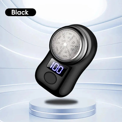 Men Shaving Tool Usb Rechargeable Portable Electric Shaver with Led Battery Display for Men Waterproof Mini Travel Rotary Razor upscaleclicks