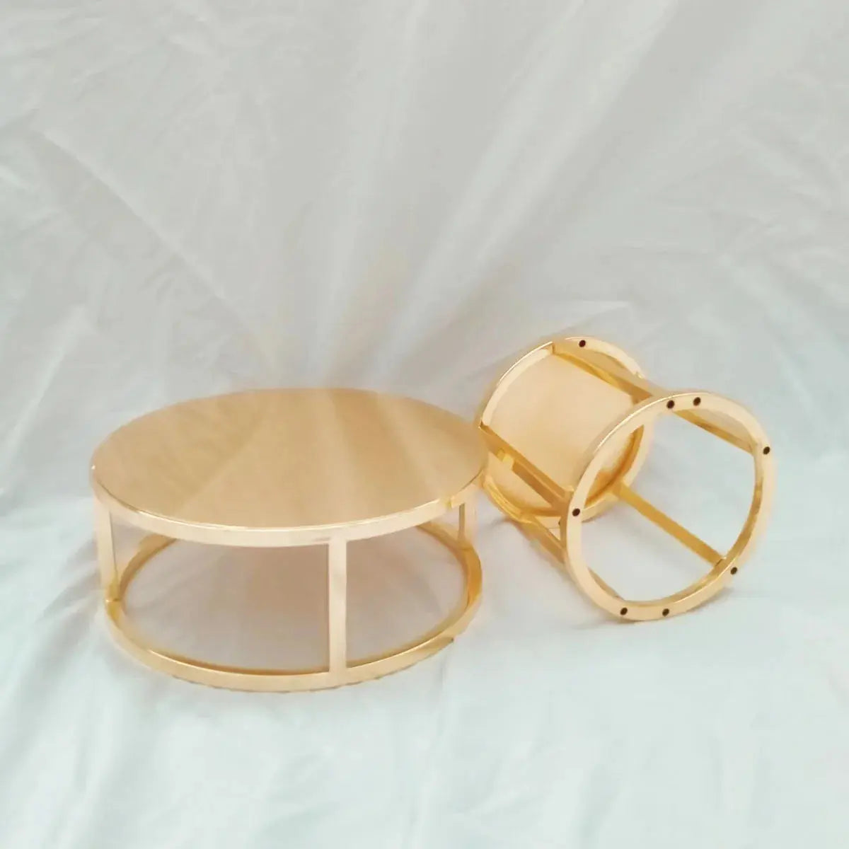 Metal Round and Square Floating Cake Stand Gold Cake Separator Wedding Cake Tier Birthday Party Cupcake Display Stand Decor upscaleclicks
