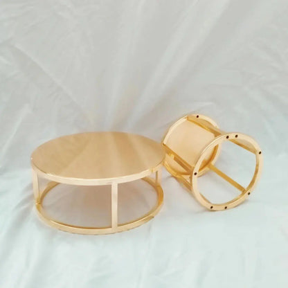 Metal Round and Square Floating Cake Stand Gold Cake Separator Wedding Cake Tier Birthday Party Cupcake Display Stand Decor upscaleclicks