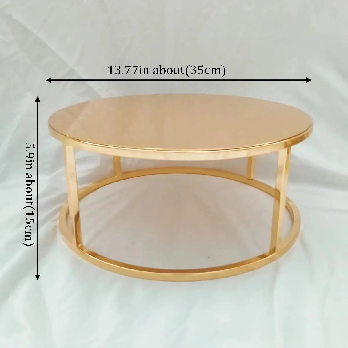Metal Round and Square Floating Cake Stand Gold Cake Separator Wedding Cake Tier Birthday Party Cupcake Display Stand Decor upscaleclicks