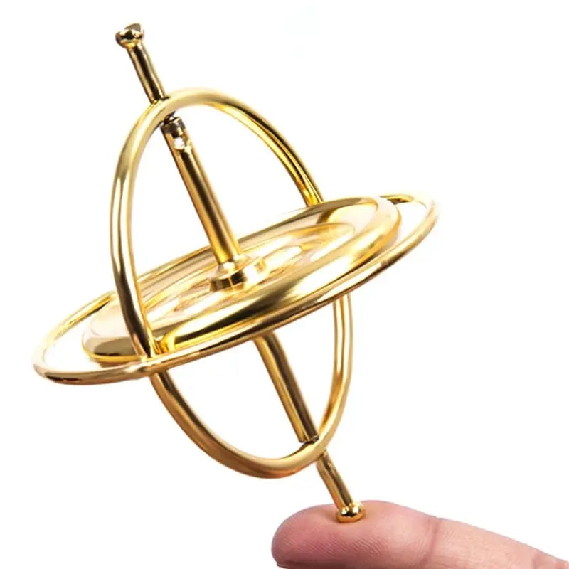 Metal Self-balancing Finger Gyroscope Anti-gravity Colorful Metal Gyro Adults Kids Decompression Stress Relief Spinning Toy upscaleclicks