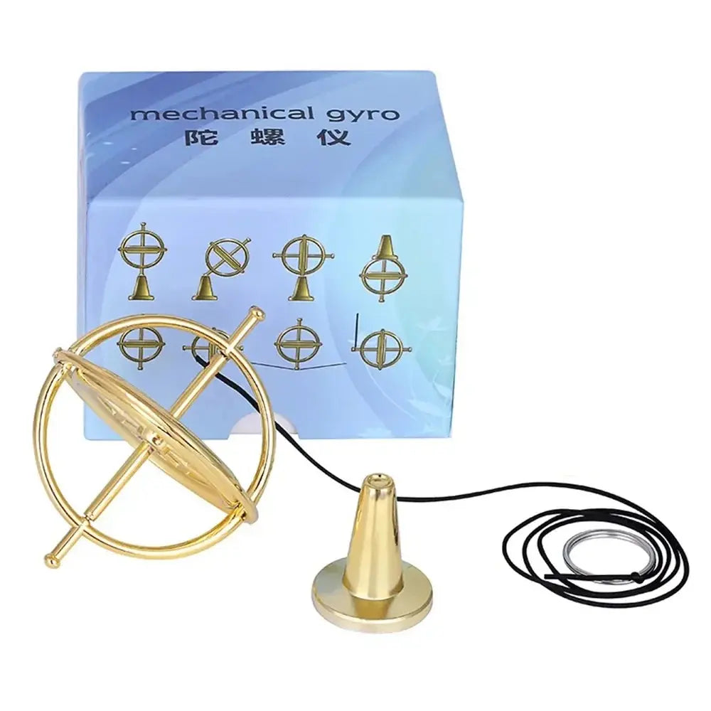 Metal Self-balancing Finger Gyroscope Anti-gravity Colorful Metal Gyro Adults Kids Decompression Stress Relief Spinning Toy upscaleclicks