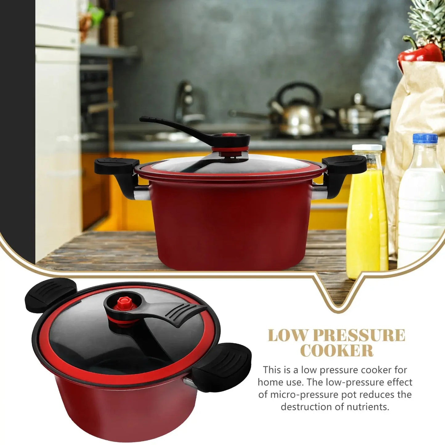 Micro Pressure Cooker Safe Stewed Pot Mini Cookers Stove Cookware Home Miniature upscaleclicks