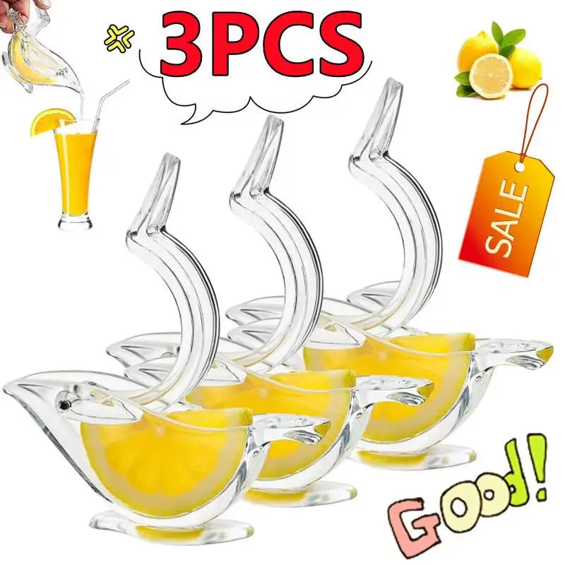 Mini Bird-Shaped Manual Juicer - Perfect for Fresh Orange & Lemon Juice on the Go! 🍊🍋✨