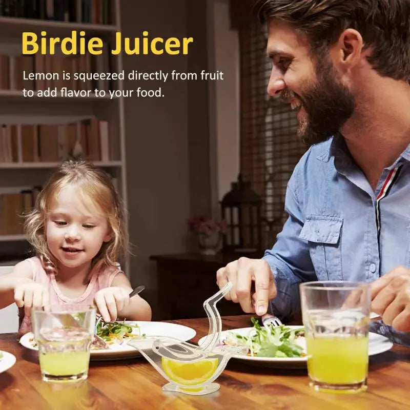 Mini Bird-Shaped Manual Juicer - Perfect for Fresh Orange & Lemon Juice on the Go! 🍊🍋✨