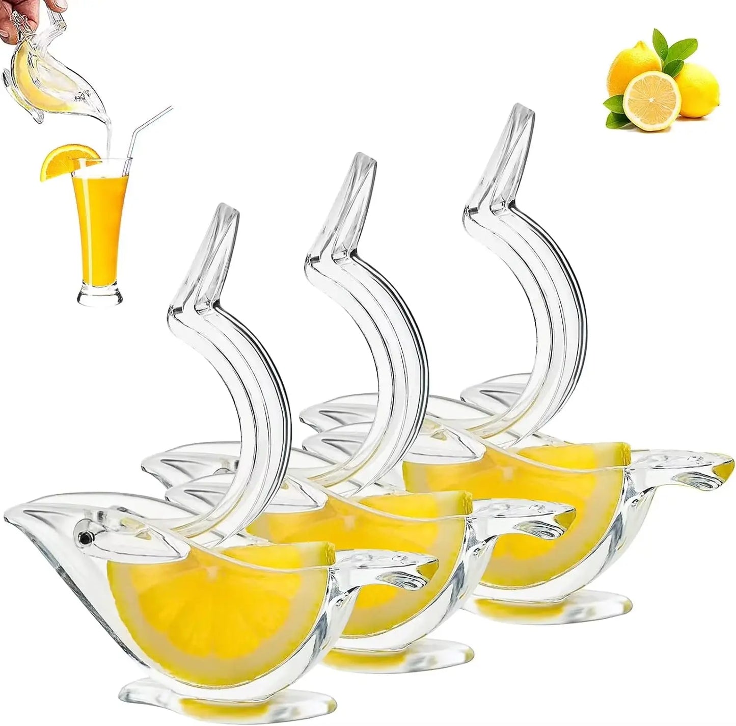 Mini Bird-Shaped Manual Juicer - Perfect for Fresh Orange & Lemon Juice on the Go! 🍊🍋✨