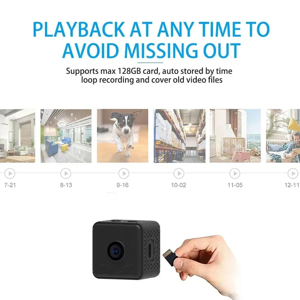 Mini Camera Wireless WiFi Remote Monitor Camera Tiny Home IP Camera No Need To Plug in Super-long Battery Life upscaleclicks