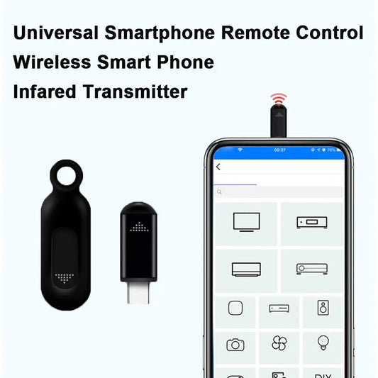 Mobile phone Remote Control TypeC for iPhone IR Blasters Adapter Universal IR Infrared Smart Remote For TV Air Conditioner Fan upscaleclicks
