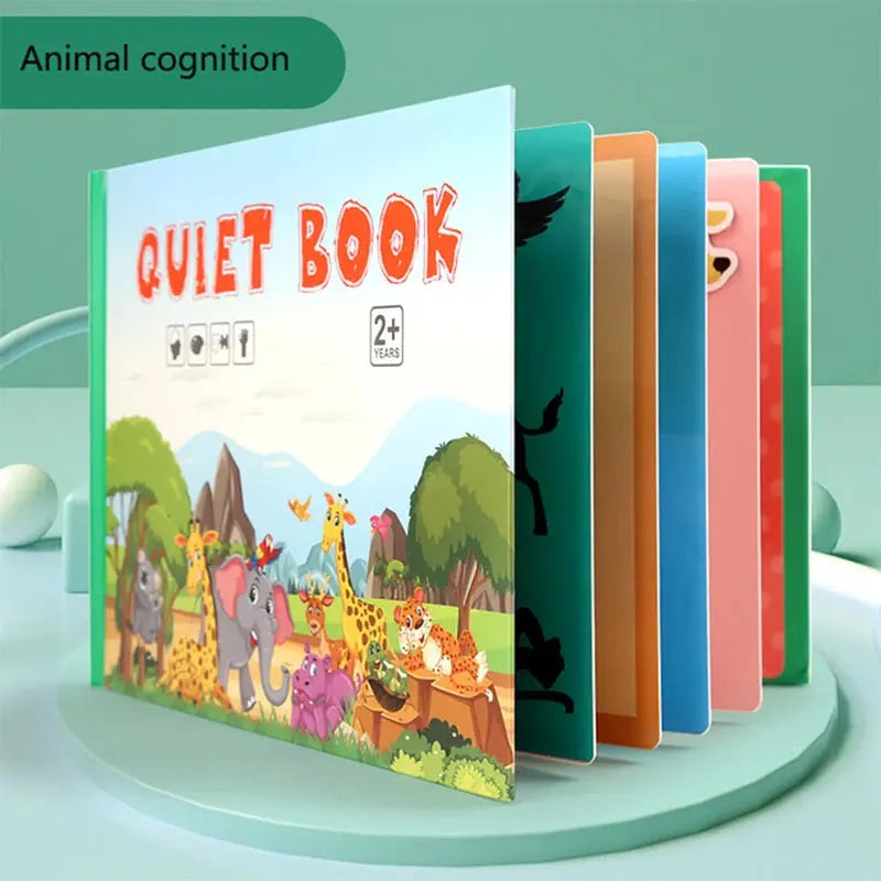 Montessori Baby Busy Book My First Quiet Book Paste Early Learning Education Toy Children Matching Game Toys for Kids 1 2 3 Year upscaleclicks