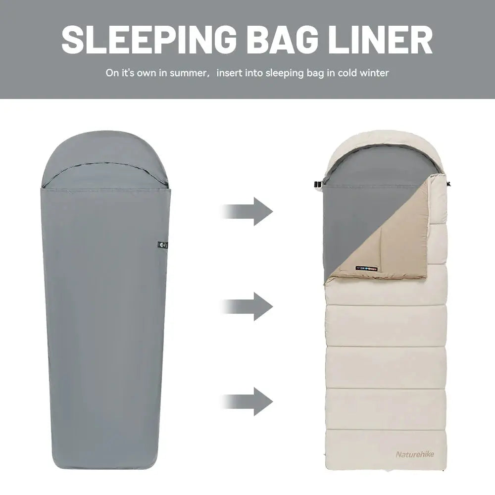 Naturehike Camping Sleeping Bag Liner Single Sleeping Bag Liner Mummy Sleeping Bag Liner Ultralight Portable Sleeping Bag Liner upscaleclicks