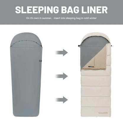 Naturehike Camping Sleeping Bag Liner Single Sleeping Bag Liner Mummy Sleeping Bag Liner Ultralight Portable Sleeping Bag Liner upscaleclicks