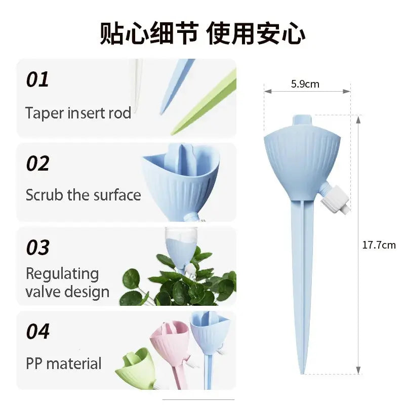 New Flower Watering Device Dripper Automatic Watering Adjustable Flow Rate Watering Flower Irrigator Water Seepage Device upscaleclicks