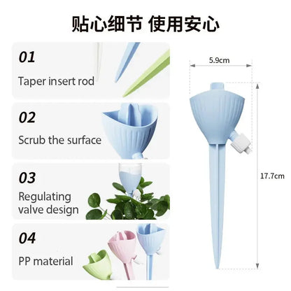 New Flower Watering Device Dripper Automatic Watering Adjustable Flow Rate Watering Flower Irrigator Water Seepage Device upscaleclicks