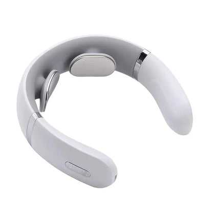 New Smart Neck Shoulder Muscle Massager Electric Heat Relaxation You Body Anytime USB Charging White upscaleclicks