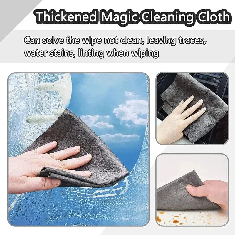 New Thickened Magic Cleaning Glass Cloth Streak Free Reusable Microfiber Cleaning Cloth All-Purpose Towels for Windows Glass upscaleclicks