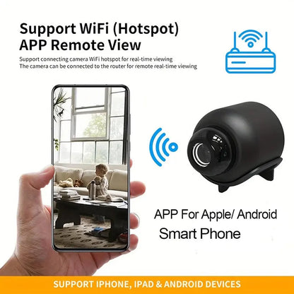 New X5 Mini Camera 1080P Clear Night Vision Lightweight Portable Premium Cams Motion Detection Wireless WiFi Surveillance Camera upscaleclicks