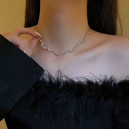 New luxury zircon necklace heart shaped tassel pearl necklace designer high end necklace birthday necklace upscaleclicks