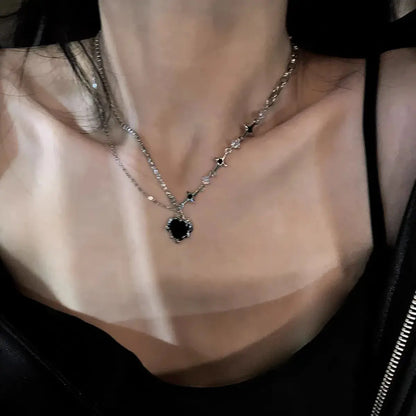 New luxury zircon necklace heart shaped tassel pearl necklace designer high end necklace birthday necklace upscaleclicks
