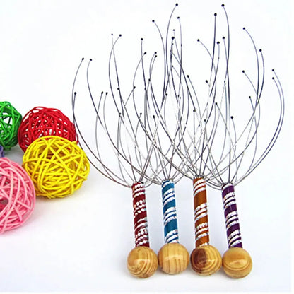 Octopus Head Massager Scalp Massager Relaxation Relief Body Massager Remove Muscle Tension Tiredness Metal Head Relax Massager upscaleclicks