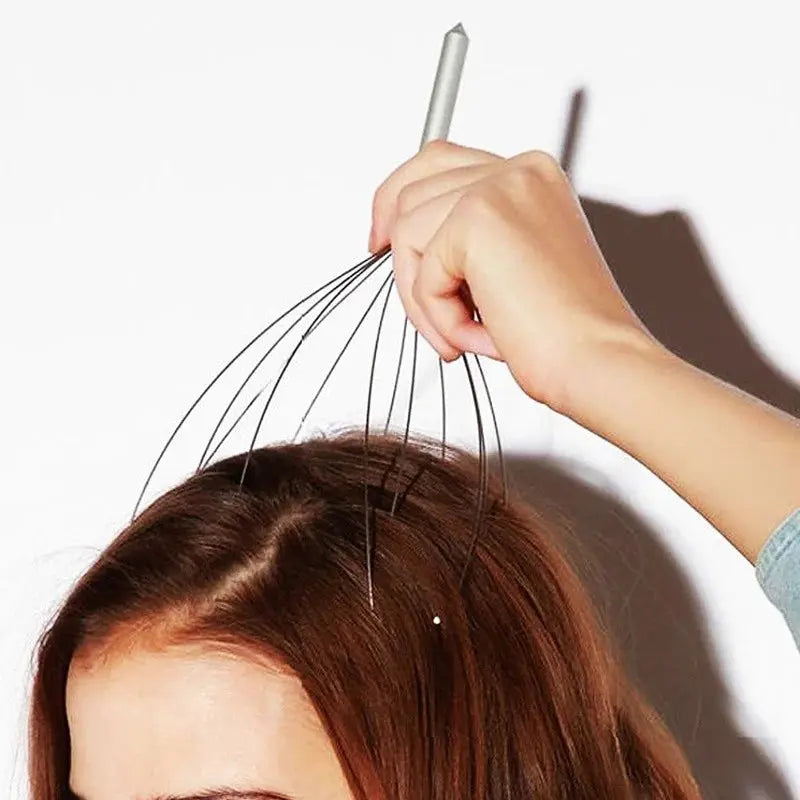 Octopus Head Massager Scalp Massager Relaxation Relief Body Massager Remove Muscle Tension Tiredness Metal Head Relax Massager upscaleclicks