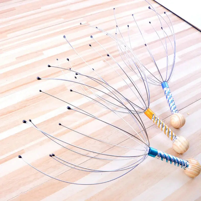 Octopus Head Massager Scalp Massager Relaxation Relief Body Massager Remove Muscle Tension Tiredness Metal Head Relax Massager upscaleclicks