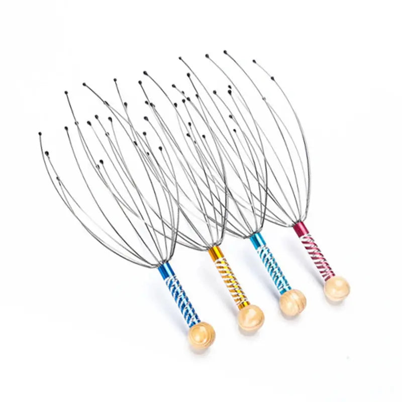 Octopus Head Massager Scalp Massager Relaxation Relief Body Massager Remove Muscle Tension Tiredness Metal Head Relax Massager upscaleclicks