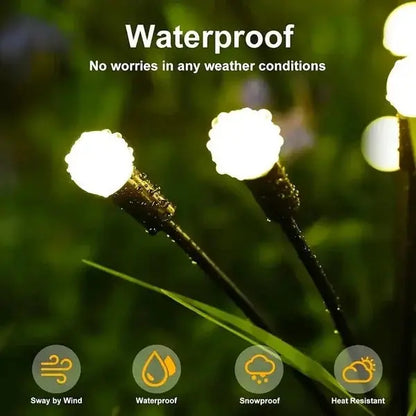 Outdoor Lights Solar Lawn Lamp Garden Lamp LED Wind-driven Firefly Ground Plug Lamp for Garden Lawn Landscape Holiday Light upscaleclicks
