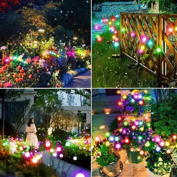Outdoor Lights Solar Lawn Lamp Garden Lamp LED Wind-driven Firefly Ground Plug Lamp for Garden Lawn Landscape Holiday Light upscaleclicks