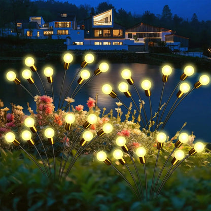Outdoor Lights Solar Lawn Lamp Garden Lamp LED Wind-driven Firefly Ground Plug Lamp for Garden Lawn Landscape Holiday Light upscaleclicks