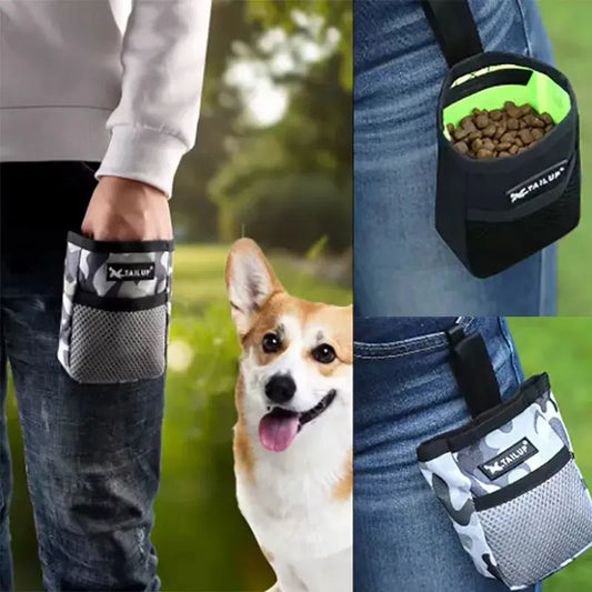 Pet Dog Puppy Training Treat Snack Bait Pet Feed Pocket Pouch Obedience Agility Pouch Food Bag Pocket Snack Reward Waist Bag upscaleclicks