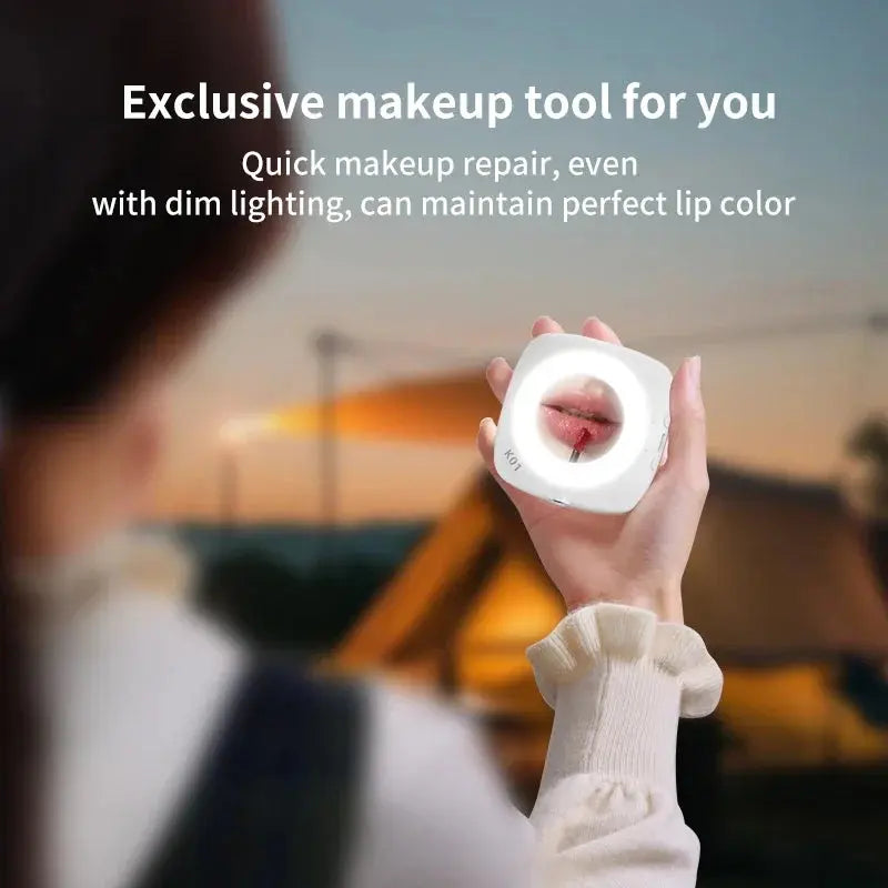 Phone Selfie Light 2700K-6500K Portbal Pocket Make UP Fill Light with Rechargable Battery Clip Rig Photo Lamp for Beauty Ring upscaleclicks