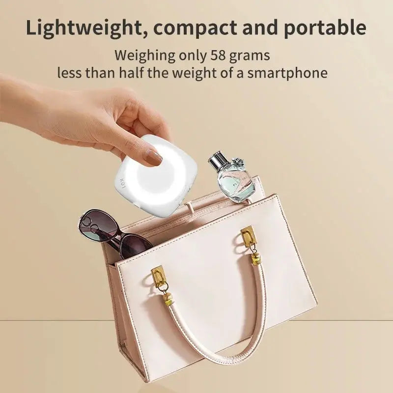 Phone Selfie Light 2700K-6500K Portbal Pocket Make UP Fill Light with Rechargable Battery Clip Rig Photo Lamp for Beauty Ring upscaleclicks