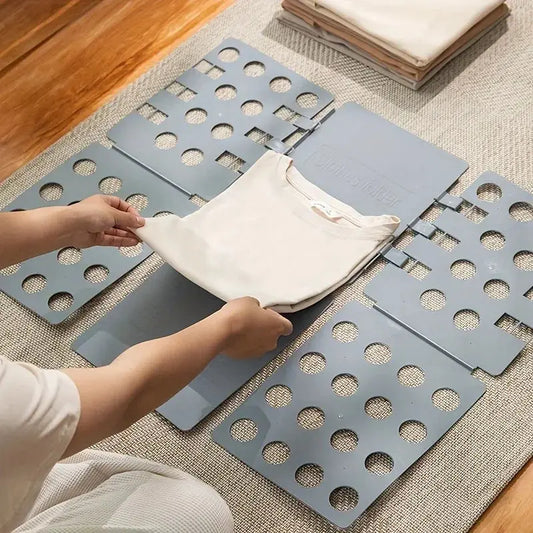 Plastic Clothes Folding Board Easy and Fast Kids Laundry Folder Shirt Folding Board Home Storage Tool for Kid Children Adults upscaleclicks
