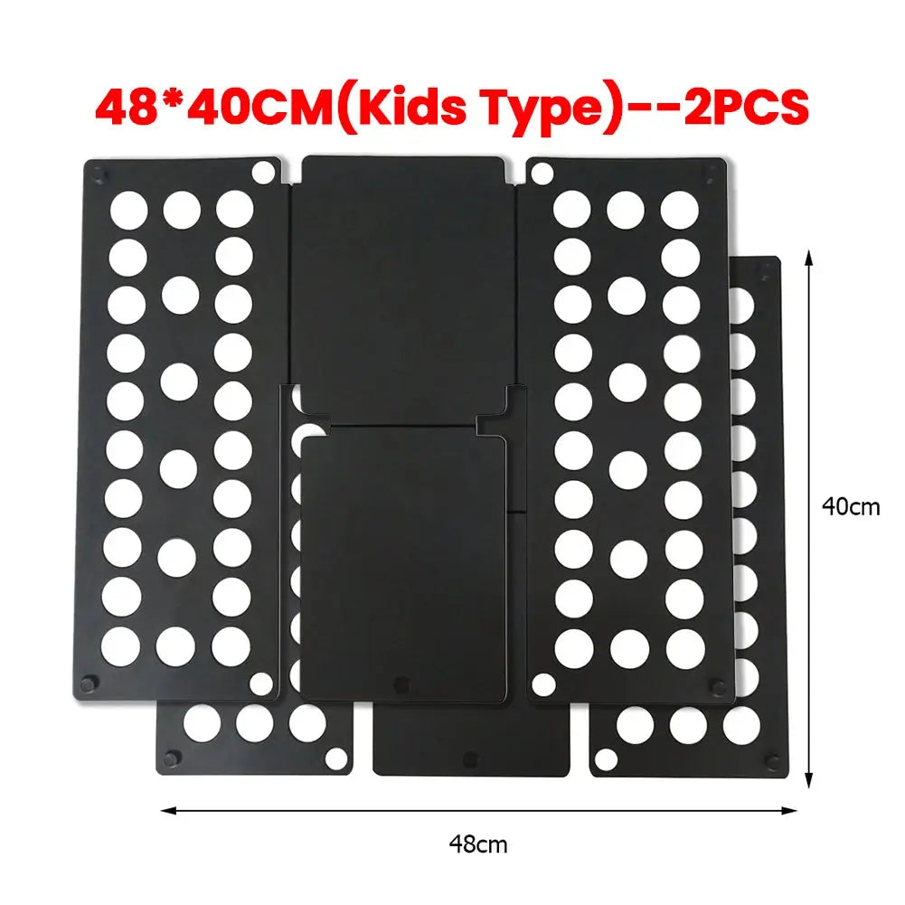Plastic Clothes Folding Board Easy and Fast Kids Laundry Folder Shirt Folding Board Home Storage Tool for Kid Children Adults upscaleclicks