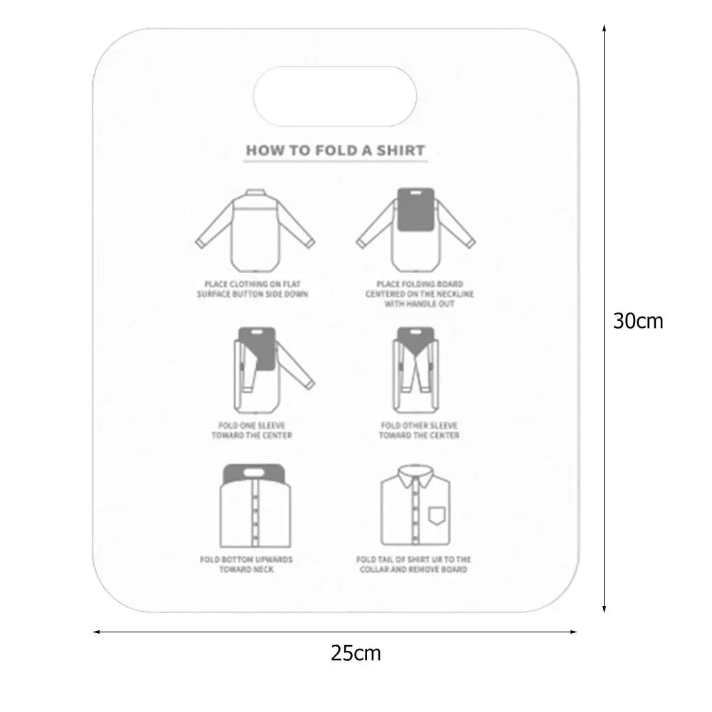Plastic Clothes Folding Board Easy and Fast Kids Laundry Folder Shirt Folding Board Home Storage Tool for Kid Children Adults upscaleclicks