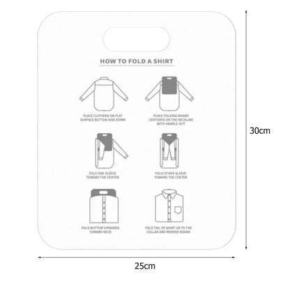 Plastic Clothes Folding Board Easy and Fast Kids Laundry Folder Shirt Folding Board Home Storage Tool for Kid Children Adults upscaleclicks