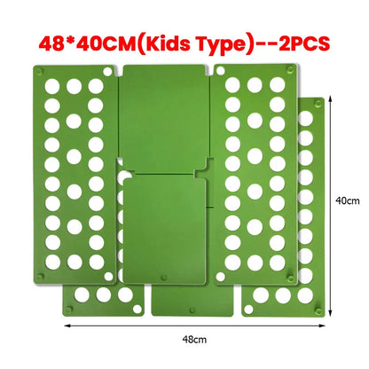Plastic Clothes Folding Board Easy and Fast Kids Laundry Folder Shirt Folding Board Home Storage Tool for Kid Children Adults upscaleclicks