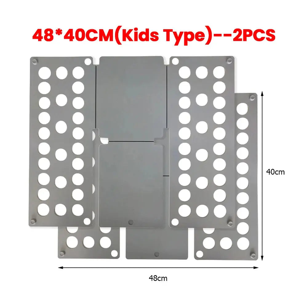 Plastic Clothes Folding Board Easy and Fast Kids Laundry Folder Shirt Folding Board Home Storage Tool for Kid Children Adults upscaleclicks