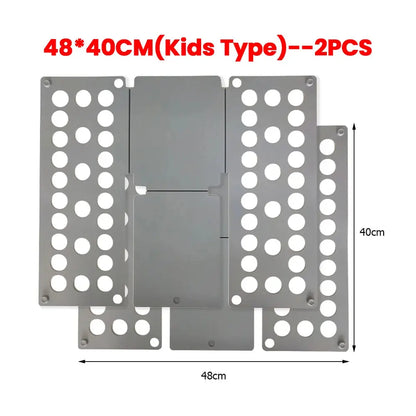 Plastic Clothes Folding Board Easy and Fast Kids Laundry Folder Shirt Folding Board Home Storage Tool for Kid Children Adults upscaleclicks