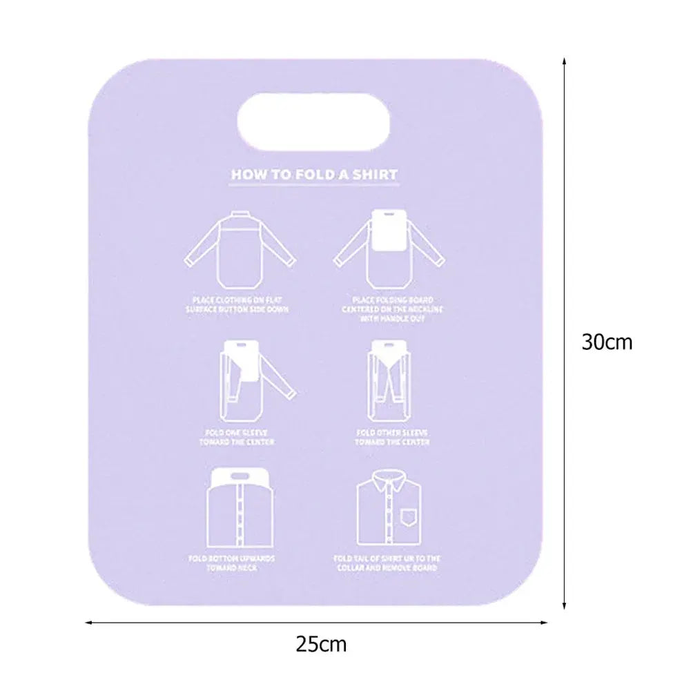 Plastic Clothes Folding Board Easy and Fast Kids Laundry Folder Shirt Folding Board Home Storage Tool for Kid Children Adults upscaleclicks