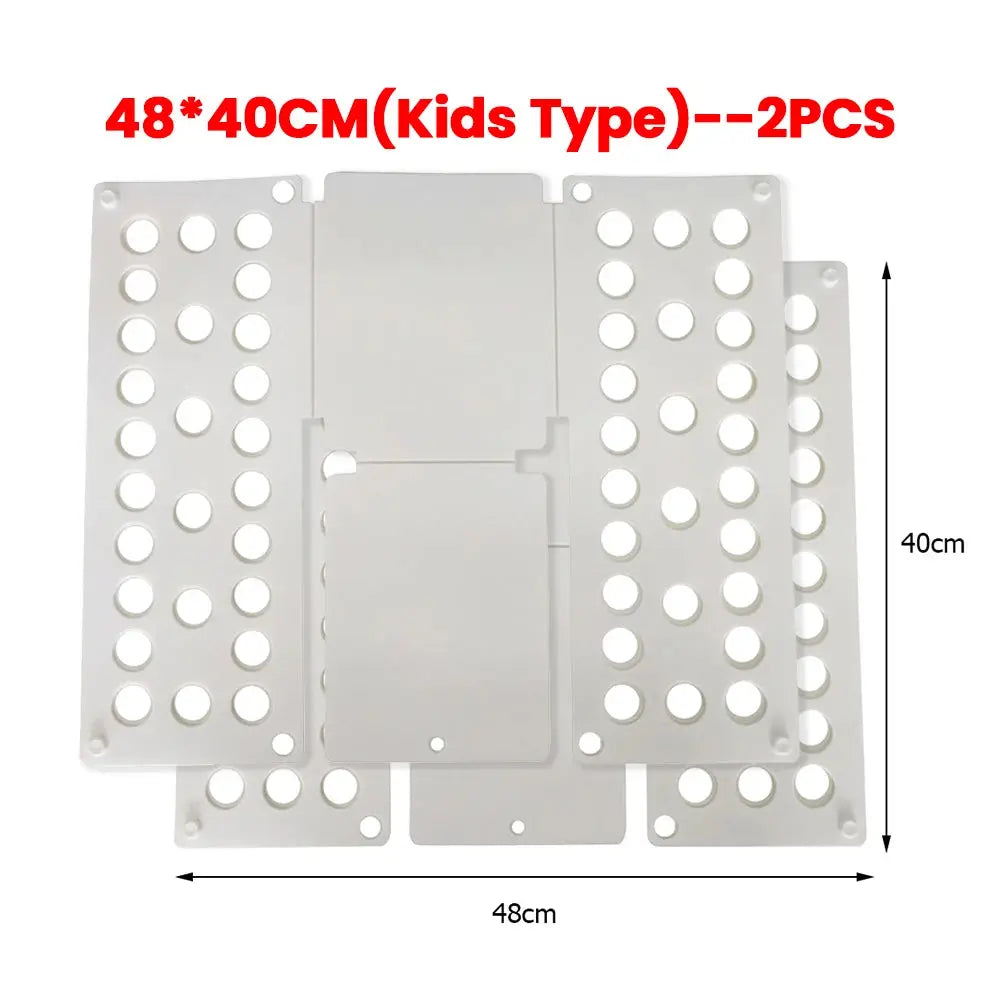 Plastic Clothes Folding Board Easy and Fast Kids Laundry Folder Shirt Folding Board Home Storage Tool for Kid Children Adults upscaleclicks