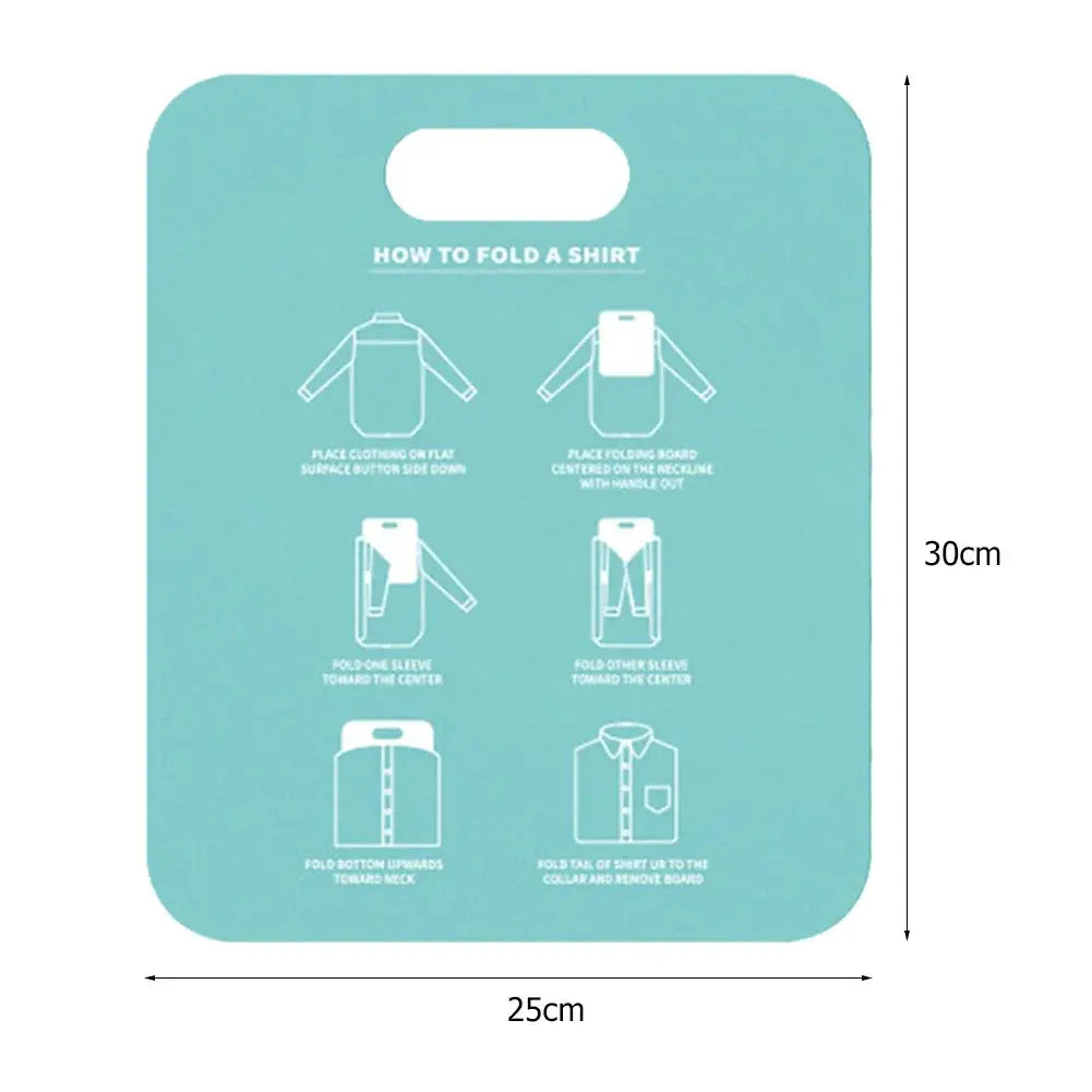 Plastic Clothes Folding Board Easy and Fast Kids Laundry Folder Shirt Folding Board Home Storage Tool for Kid Children Adults upscaleclicks