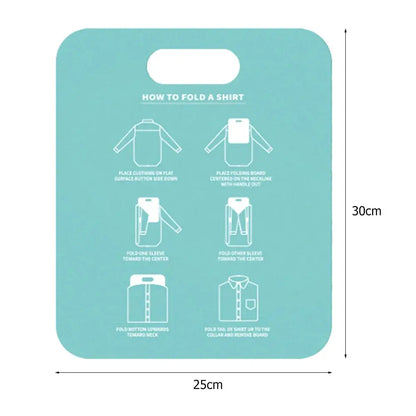 Plastic Clothes Folding Board Easy and Fast Kids Laundry Folder Shirt Folding Board Home Storage Tool for Kid Children Adults upscaleclicks