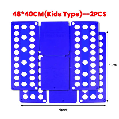 Plastic Clothes Folding Board Easy and Fast Kids Laundry Folder Shirt Folding Board Home Storage Tool for Kid Children Adults upscaleclicks