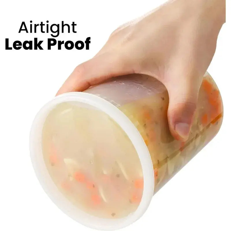 Plastic Deli Food Storage Containers with Airtight Lids 8oz-32oz Freezer Storage Containers Meal Prep Containers BPA Free 24pcs upscaleclicks