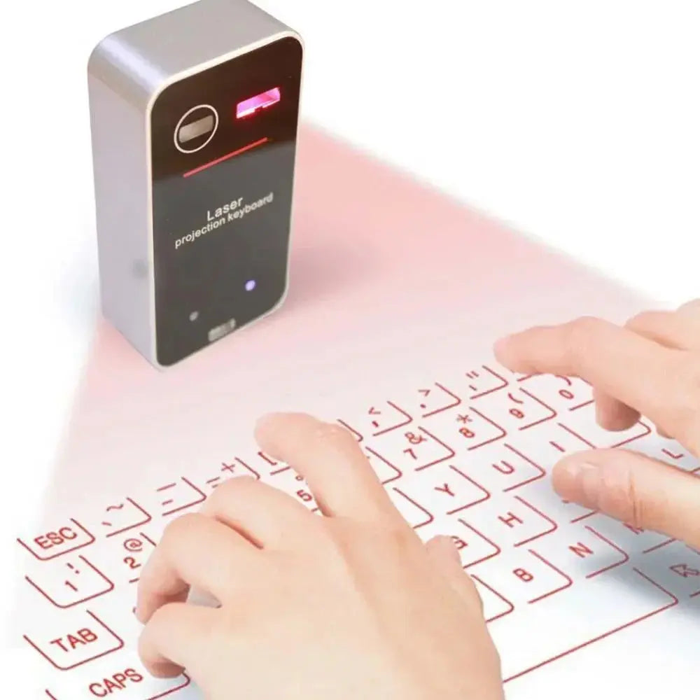 Portable Bluetooth Virtual Laser Keyboard Wireless Projector Keyboard With Mouse function For iphone Tablet Computer Phone upscaleclicks